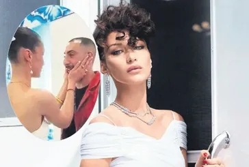 Bella Hadid kalpleri fethetti! Filistinli gencin gözyaşlarını sildi | Sarılarak teselli etti