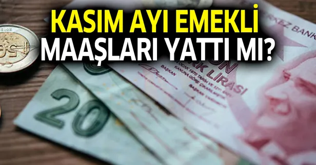 Kasım ayı emekli maaşları yattı mı? Tahsis numarası 5,7,9,1,3,8 olanlar...