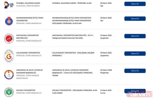 20 kurum KPSS'li KPSS'siz ilanları duyurdu: 18 BİN 5 MEMUR ALIMI YAPILACAK! JANDARMA, KOSGEB, ADALET VE SAĞLIK BAKANLIĞI... - 14