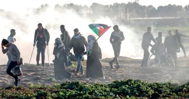 İsrail askerleri Gazze sınırında 45 Filistinliyi yaraladı