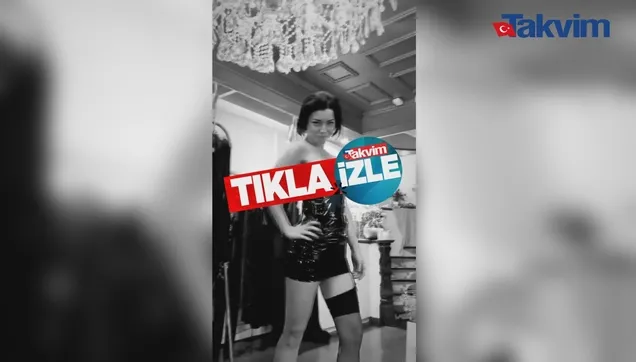 Merve Boluğur jartiyerli mini elbisesi ile böyle kıvırdı! Herkes onu konuştu