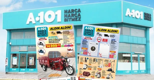 A101 17 Eylül aktüel kataloğu ürünleri belli oldu! A101’de Truva kasalı, üç tekerlekli scooter sürprizi