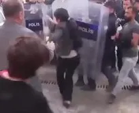 HDP’li Sürücü polis kalkanına koşarak kafa attı