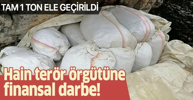 Kıran-5 operasyonunda 1 ton esrar ele geçirildi