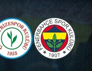 Fenerbahçe-Çaykur Rizespor maç sonucu: 2-1 ÖZET