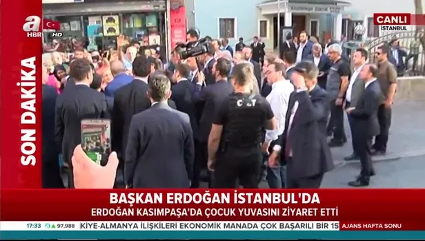 Son dakika: Başkan Erdoğan çocuk yuvasını ziyaret etti