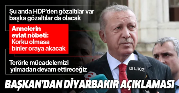 Son dakika: Başkan Erdoğan’dan Diyarbakır’daki alçak saldırıyla ilgili önemli açıklamalar