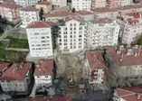 Son dakika: Ankara'da çökme tehlikesi olan bina havadan görüntülendi