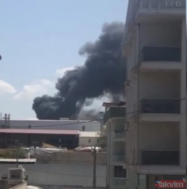 SON DAKİKA: Tuzla'da patlama! Orhanlı'da fabrikada yangın: Patlama anı kamerada - 1