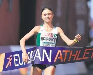 Volha Mazuronak maratonda şampiyon