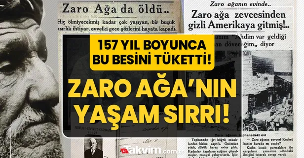 10 Osmanlı Padişahı, 6 savaş gördü! 157 yıl yaşayan Zaro Ağa'nın sırrı bakın hangi besinmiş!