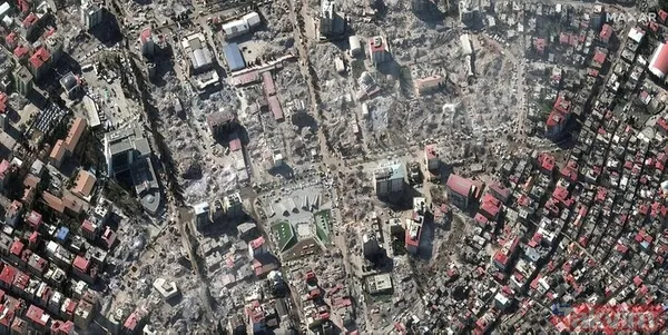 Uzaydan görüntülendi! Asrın felaketinin yol açtığı yıkım mercek altında - 39