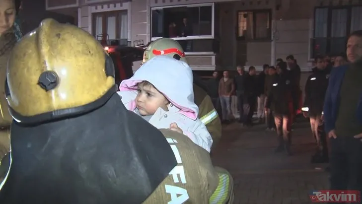 İstanbul Güngören’de yangın paniği! Böyle kurtarıldılar
