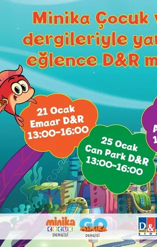 Minika Çocuk ve Minika Go dergi okurları D&R mağazalarında buluşuyor!
