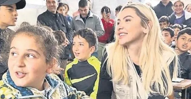 Hadise’den depremzedelerle gönül köprüsü!