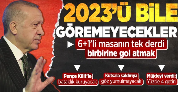 Başkan Erdoğan'dan AK Parti TBMM Grup Toplantısı'nda önemli açıklamalar: 6+1'li masanın tek derdi birbirine gol atmak