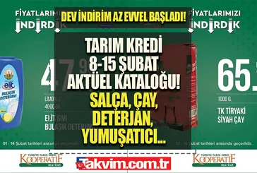 Tarım Kredi 8-13 Şubat FİYAT LİSTESİ! 3x80 gr 3’lü halde 36,50’ye satışta! Deterjan, çay... Kooperatif marketleri düşürdü fiyatlar yerle yeksan oldu!