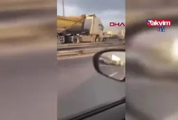Kamyonetin motoru fırladı