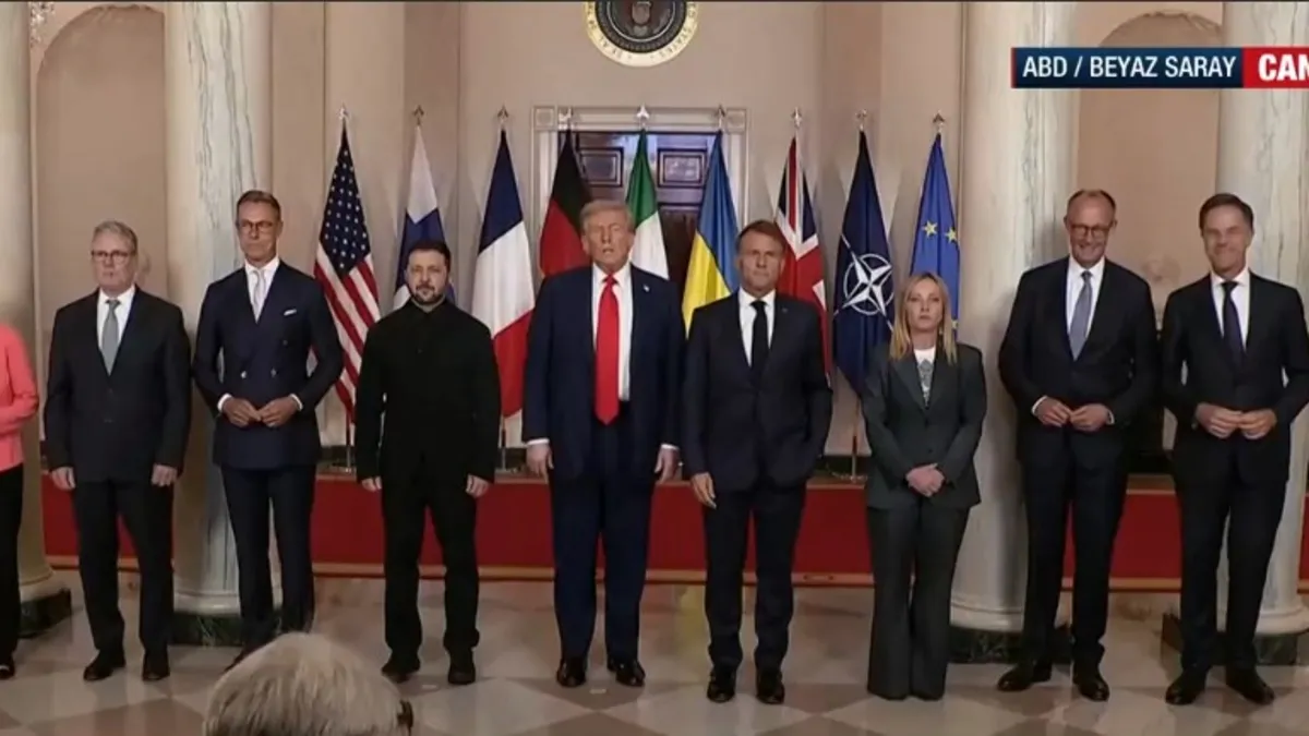 Avrupalı liderler Trump ile aynı karede