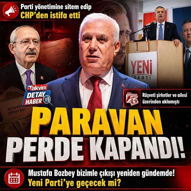 Eski Bursa Büyükşehir Belediye Başkanı Mustafa Bozbey CHPden istifa etti! Yeni Partiye geçecek mi?