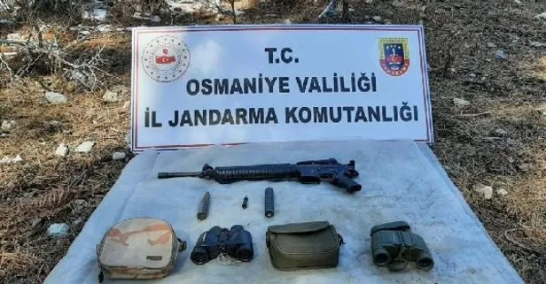 SON DAKİKA: Amanoslarda terör örgütü PKK sığınağında silah ve mühimmat ele geçti