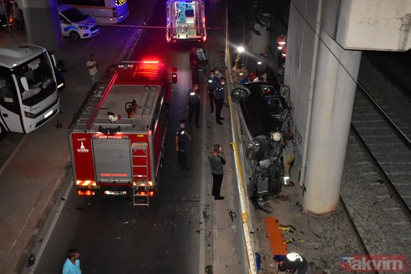 SON DAKİKA: İzmir'de hafif ticari araç İZBAN raylarına uçtu: 1 ölü 5 yaralı - 16