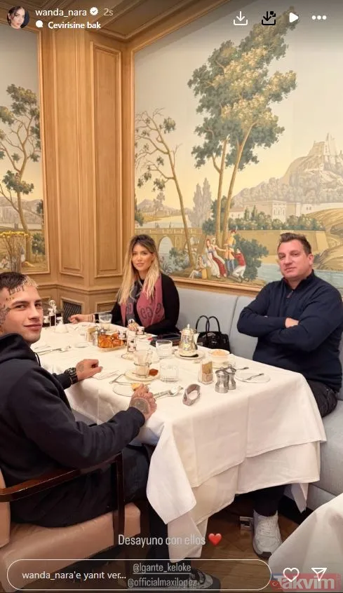 Icardi ile boşanma aşamasında olan Wanda Nara yeni sevgilisi ile eski eşini buluşturdu! L-Gante ile Maxi Lopez aynı masada! - 5
