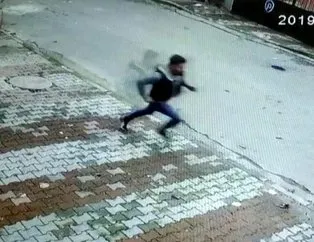 Kapkaççının kaçma anı kamerada