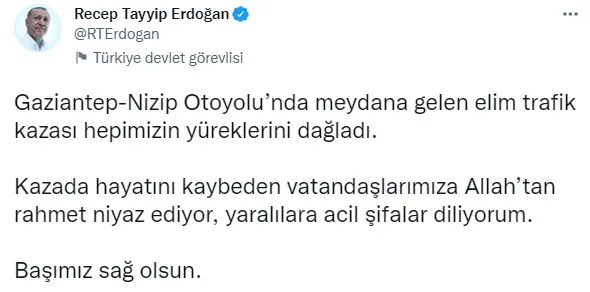 Gaziantep'te feci kaza! Çok sayıda ölü var! 2 Gazeteci, itfaiye ve sağlık görevlisi... Başkan Erdoğan'dan taziye mesajı-2