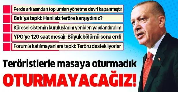 Başkan Erdoğan’dan Batı’ya terör tepkisi: Hepsi birlikte bize saldırdılar.