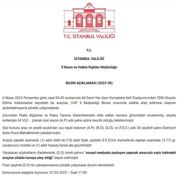 İYİ Parti'den sonra CHP'nin de 'kurşunlandık' tiyatrosu elinde patladı! Valilik duyurdu: Otoyolda havaya ateş edenler yakalandı-3