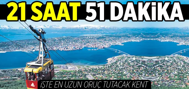 Tromso’da oruç 21 saat  51 dakika