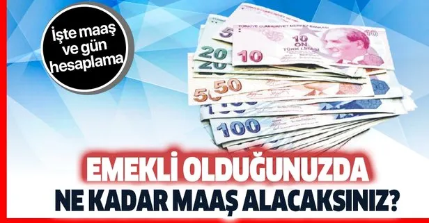 Emekli Oldugumda Ne Kadar Maas Alirim 2020 Sgk Ssk Bag Kur Emekli Maasi Hesaplama Islemi Nasil Yapilir Takvim