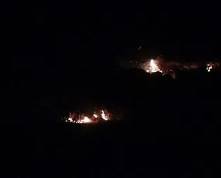 Kilis’e düşen patlayıcı yangına sebep oldu