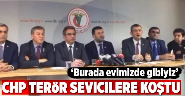 CHP'li vekillerden terör sevicilere ziyaret