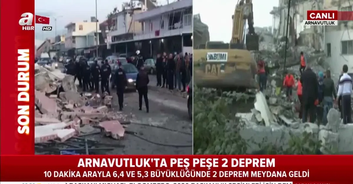 Arnavutluk'ta 6.4 büyüklüğünde deprem! Enkaz altında kalanlar var...