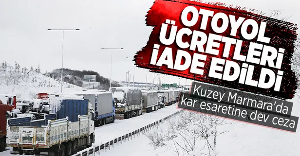 SON DAKİKA: Kuzey Marmara Otoyolo işletmecisine 6,8 milyon lira ceza! Otoyol geçiş ücretleri iade edildi