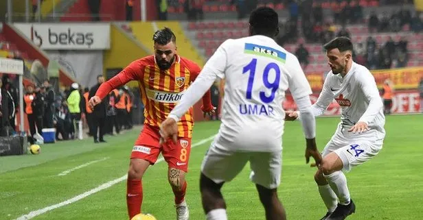 Kayseri tek attı 3 aldı! İstikbal Mobilya Kayserispor 1-0 Çaykur Rizespor MAÇ SONUCU