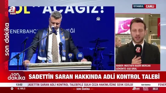 Sadettin Saran adli kontrol şartıyla serbest bırakıldı