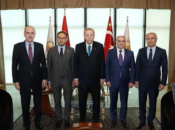 Başkan Erdoğan Yeni Azerbaycan Partisi heyetini kabul etti-1