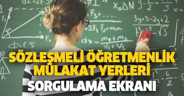 MEB: Sözleşmeli öğretmenlik mülakat yerleri 2020 açıklandı mı? Mülakat yerleri sorgulama ekranı!