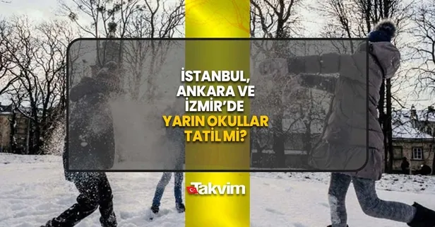 Ankara, İzmir, Bilecik'te bugün okullar tatil mi? 20 Kasım Pazartesi hangi illerde okullar tatil? Meteoroloji'den kar ve fırtına uyarısı!