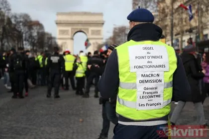 Paris sokakları karıştı! Gösterilerde bir kişinin kolu koptu...