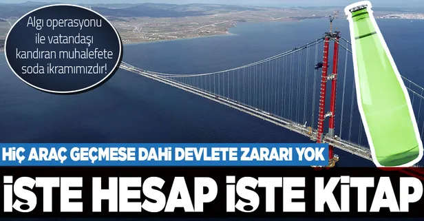İşte hesap işte kitap: 1915 Çanakkale Köprüsü üzerinden algı yapmaya çalışanlara rakamlarla yanıt