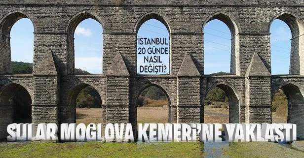 İstanbul’da barajların doluluk oranı 20 günde yüzde 20 arttı! Alibeyköy Barajında sular Moğlova Kemeri’ne yaklaştı