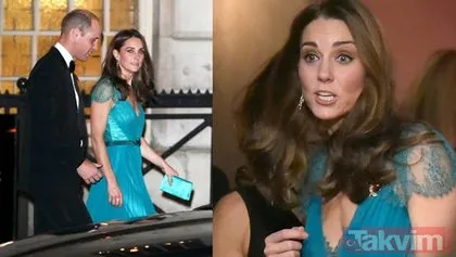Kate Middleton’dan turkuaz elbise skandalı! Herkesin diline düştü