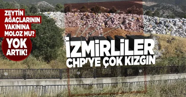 CHP’li Bornova Belediyesi’nin zeytin ağaçları yakınına moloz dökmesine İzmirliler tepki gösterdi
