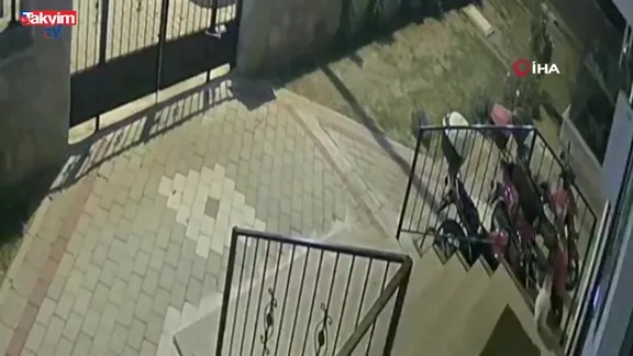 Tuğba Yavaş'ın 5. kattan düşme anı kamerada