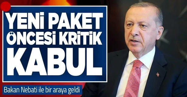 Son dakika: Başkan Erdoğan, Hazine ve Maliye Bakanı Nureddin Nebati’yi kabul etti