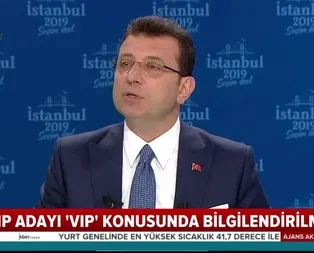 CHP adayı Ekrem İmamoğluna VIP hakkı olmadığı telefonla bildirildi!